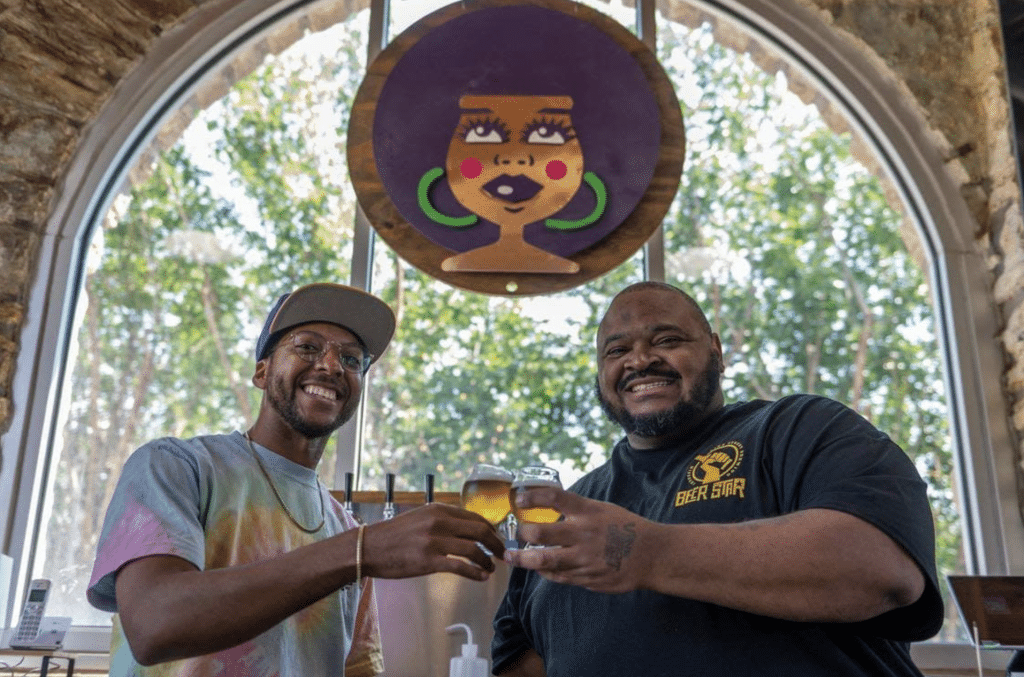 Kemet Coleman & Woody Bonds Jr. Co-Founders of Vine St. Brewing, Photo courtesy of Vine St. Brewing